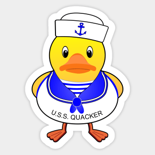 Cool Rubber duck sailor Sticker